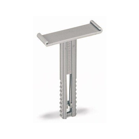 Wago TERMINAL BLOCK END STOP, MARKER CARRIER, GRAY 249-119